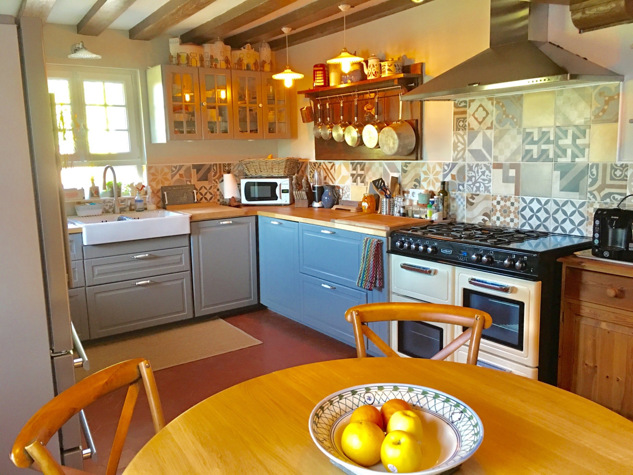 The kitchen at Maison Renoux